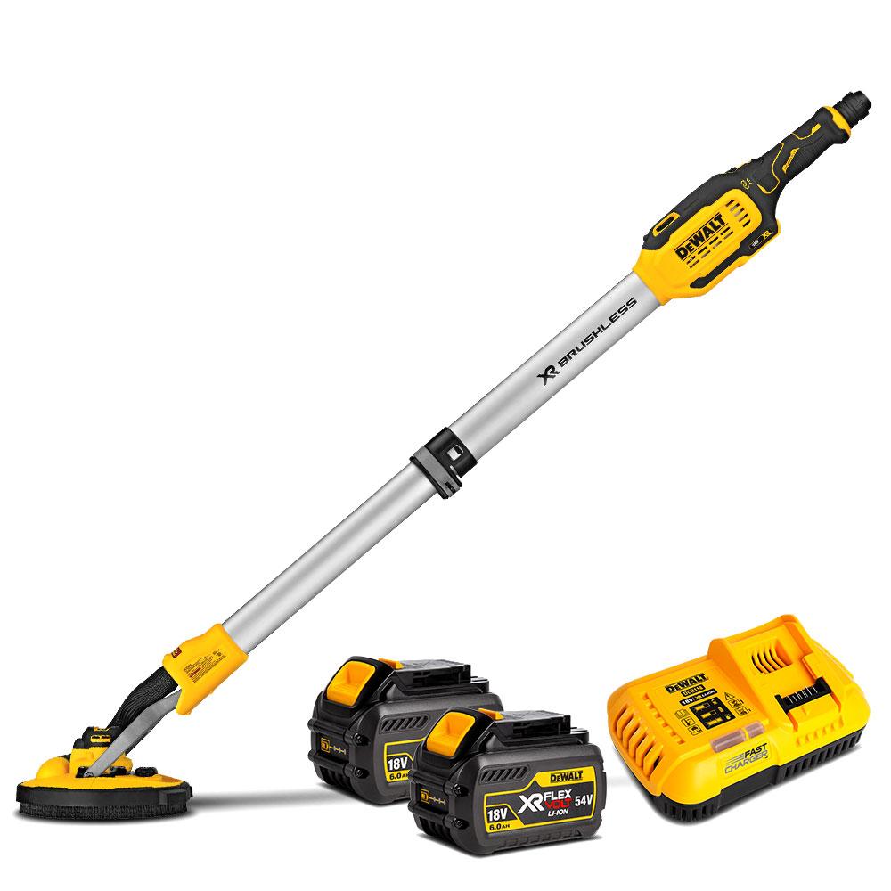 DeWALT DCE800T2 - aku bezuhlíková brúska na sadrokartón 