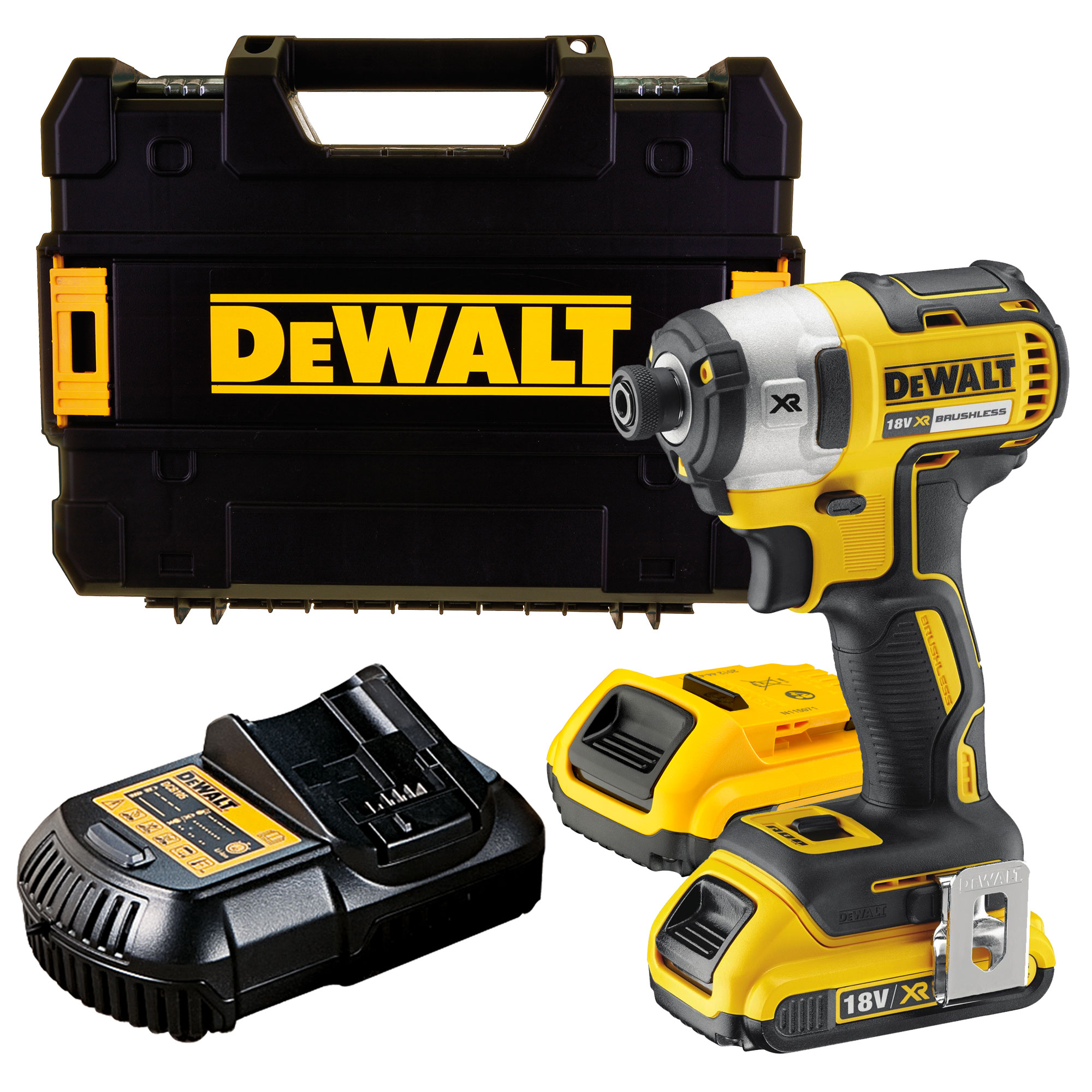 DeWALT DCF887D2 - aku bezuhlíkový rázový uťahovač 1/4"